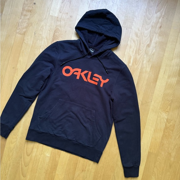 Y2K Vintage Oakley Hoodie Big Centre Logo Streetwear - Picture 2 of 5